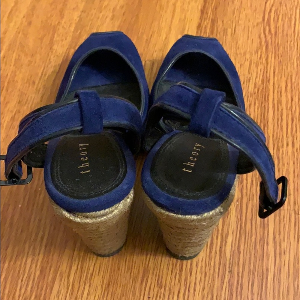Theory platform peep toe sandals - Picture 4 of 4